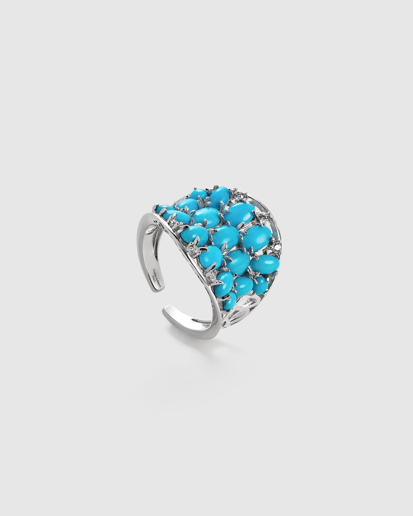 Turquoise Gem Ring - Amber Lollipop