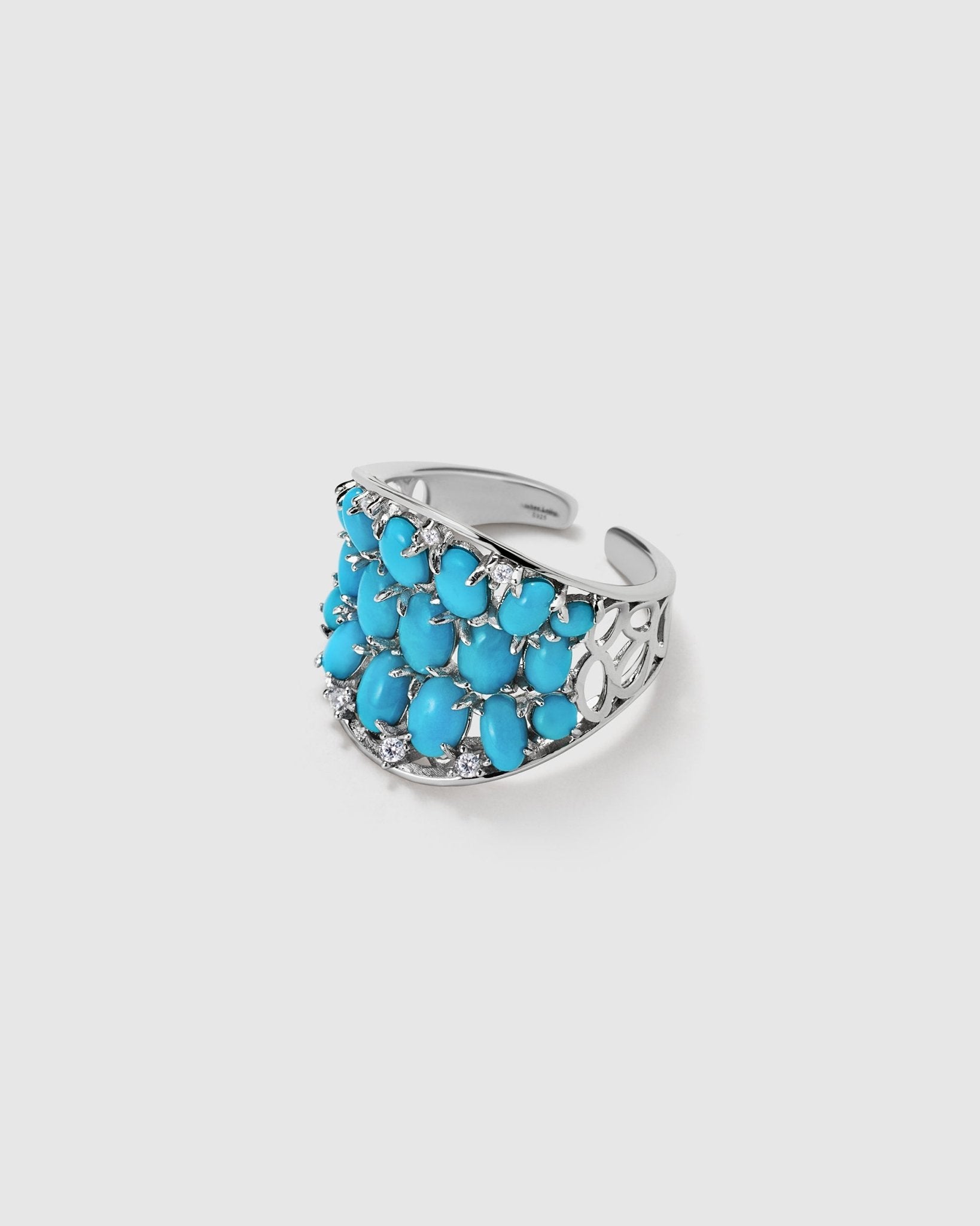 Turquoise Gem Ring - Amber Lollipop