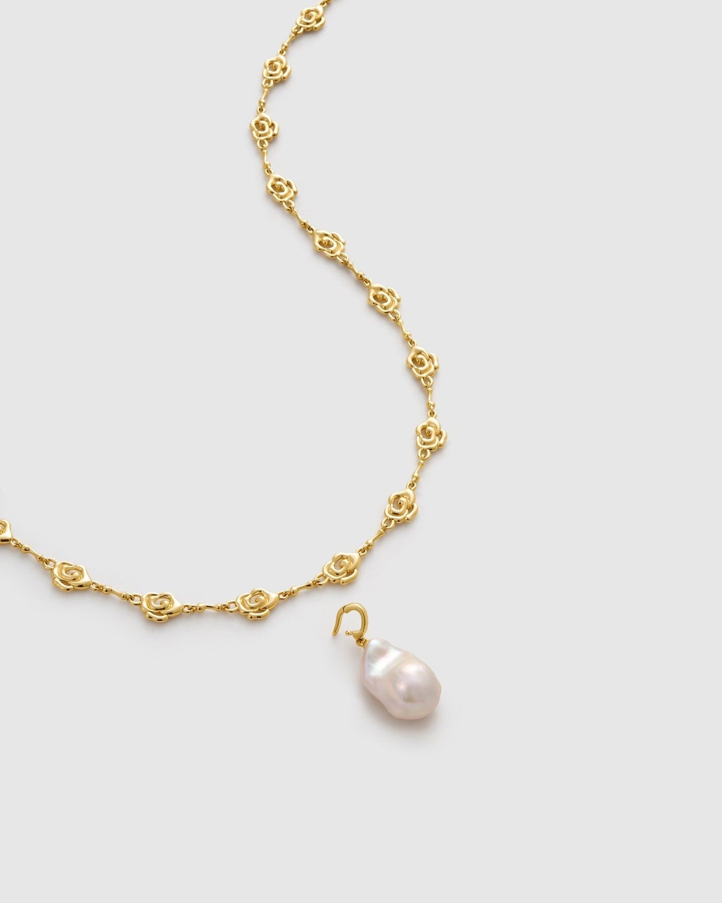 Venus Baroque Pearl Necklace - Amber lollipop