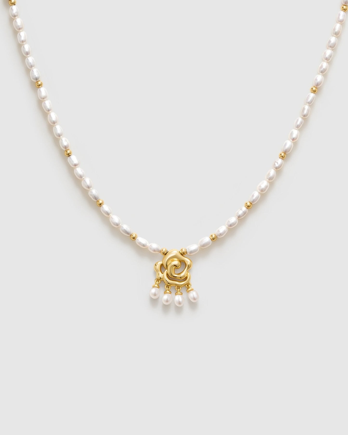 Venus Pearl Necklace - Amber lollipop