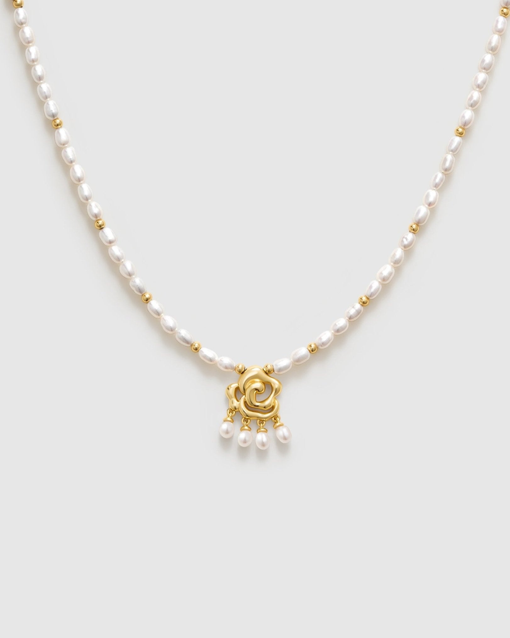 Venus Pearl Necklace - Amber lollipop