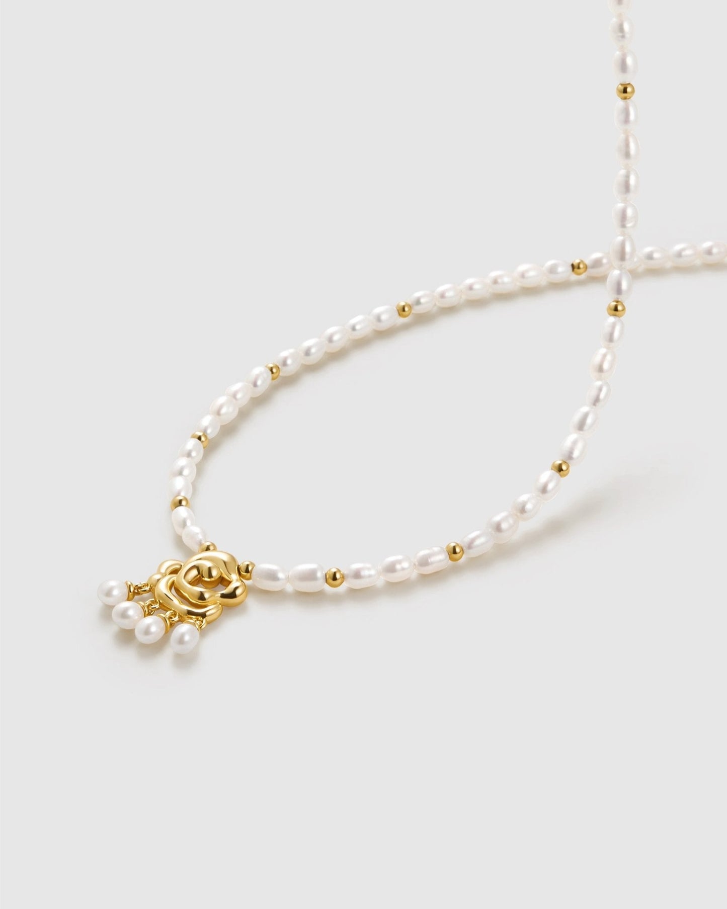 Venus Pearl Necklace - Amber lollipop