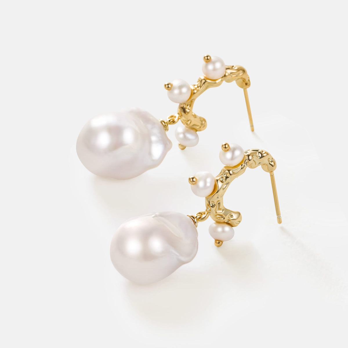 Waltz Baroque Pearl Drop Earrings AmberLollipop