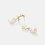 Waltz Baroque Pearl Drop Earrings AmberLollipop