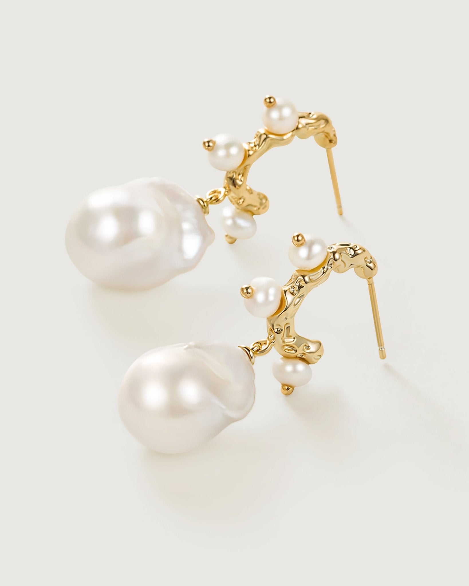 Waltz Baroque Pearl Earring - Amber lollipop