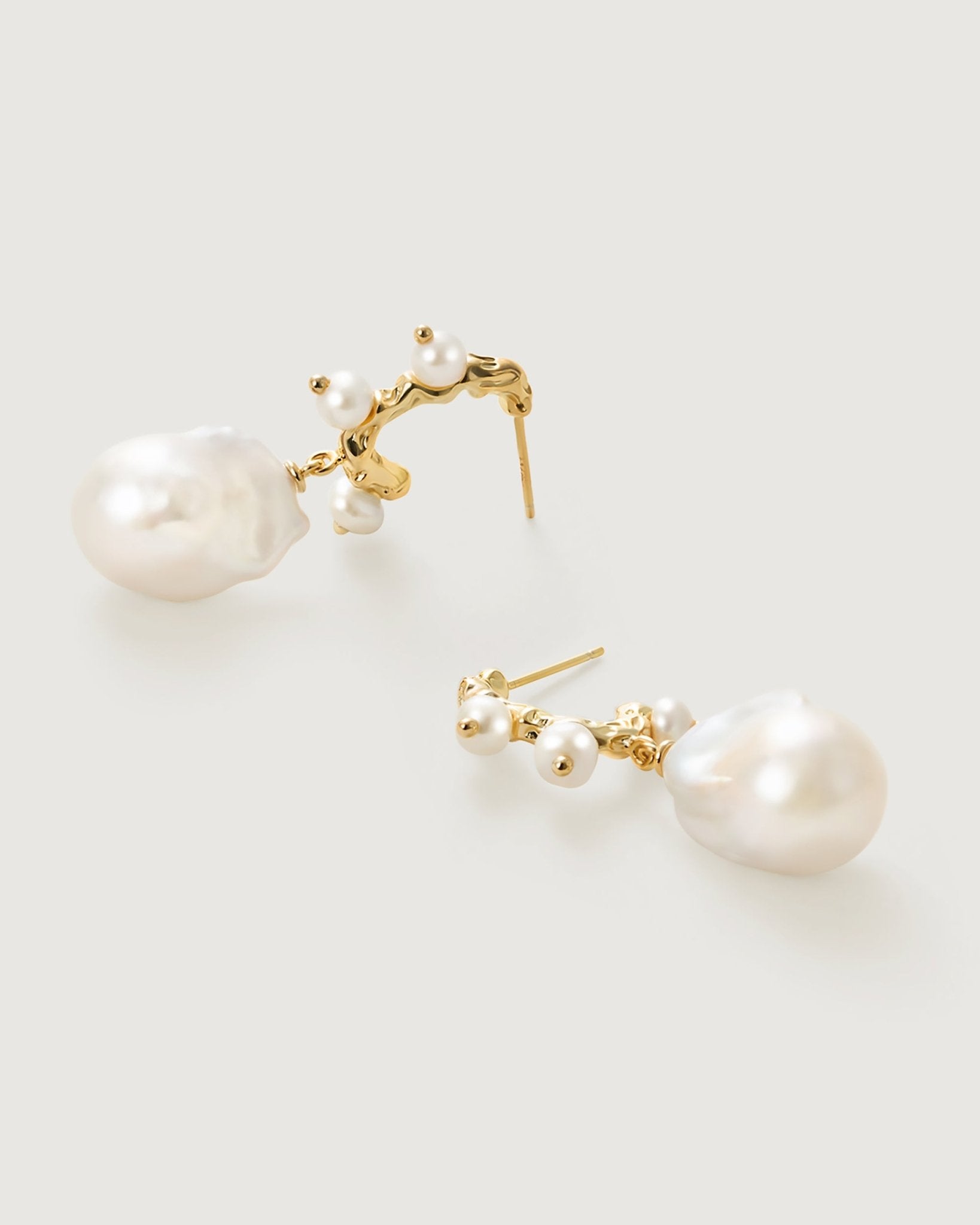 Waltz Baroque Pearl Earring - Amber lollipop