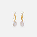 White Baroque Pearl Earring AmberLollipop